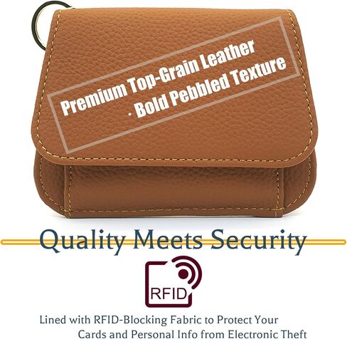 Wristlet Keychain Wallet - محفظة صغيرة من الجلد مع حظر RFID وحامل البطاقة وحقيبة العملات المعدنية وسوار الكريستال in Kuwait