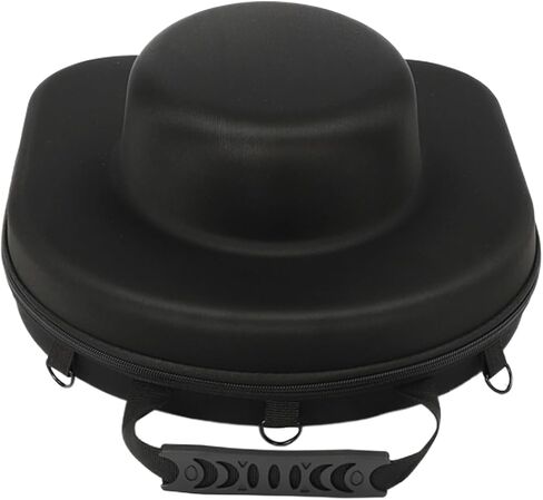 القبعة مربع السفر فيدورا حاملة قبعة القبعة للسفر ، وعلبة تخزين القبعات الأنيقة بسهولة الأشرطة لساحة أو حمل على الكتفين ، وصناديق القبعات السفر هدية سوداء in Kuwait