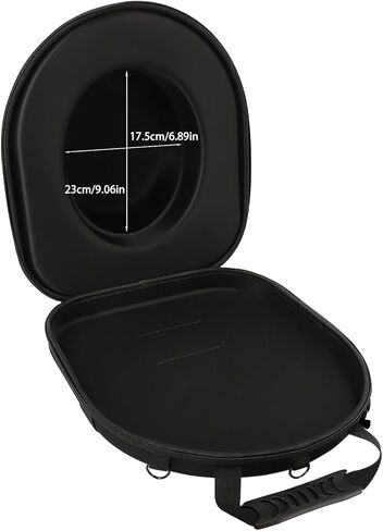 القبعة مربع السفر فيدورا حاملة قبعة القبعة للسفر ، وعلبة تخزين القبعات الأنيقة بسهولة الأشرطة لساحة أو حمل على الكتفين ، وصناديق القبعات السفر هدية سوداء in Kuwait