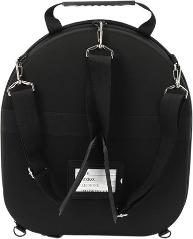 القبعة مربع السفر فيدورا حاملة قبعة القبعة للسفر ، وعلبة تخزين القبعات الأنيقة بسهولة الأشرطة لساحة أو حمل على الكتفين ، وصناديق القبعات السفر هدية سوداء in Kuwait