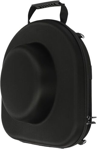 القبعة مربع السفر فيدورا حاملة قبعة القبعة للسفر ، وعلبة تخزين القبعات الأنيقة بسهولة الأشرطة لساحة أو حمل على الكتفين ، وصناديق القبعات السفر هدية سوداء in Kuwait