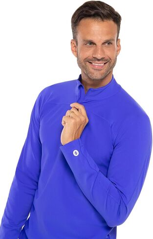 Coolibar UPF 50+ Men's Nocona Zip Rash Guard - Sun Protective in Saudi Arabia