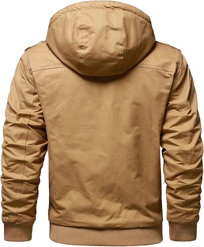 Hood Crew Men's Winter Winter Jackets with Multi Mopicets Cotton Cith Whare Warm Whare Coated Coated Coated Coated Coated Work Jackets for Men in Kuwait