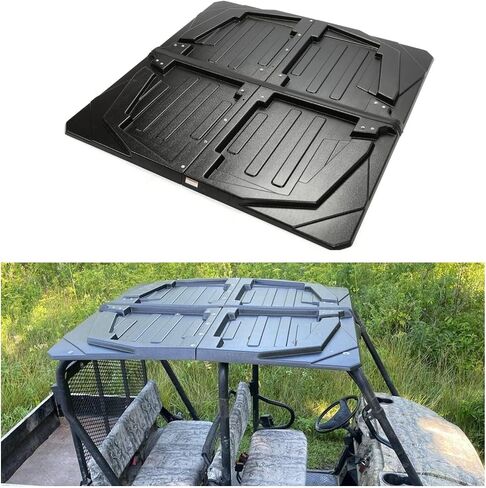 HECASA Hard Top Roof 4 Piece Compatible with 2005-2022 Kawasaki Mule Trans 3010 4000 4010 KAF620 KAF950 4 Seater Models/ 2005-2009 Polaris Ranger Crew 700 Replacement for KAF30-030A Plastic Black in Saudi Arabia