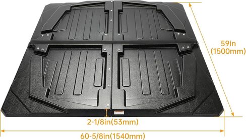 HECASA Hard Top Roof 4 Piece Compatible with 2005-2022 Kawasaki Mule Trans 3010 4000 4010 KAF620 KAF950 4 Seater Models/ 2005-2009 Polaris Ranger Crew 700 Replacement for KAF30-030A Plastic Black in Saudi Arabia