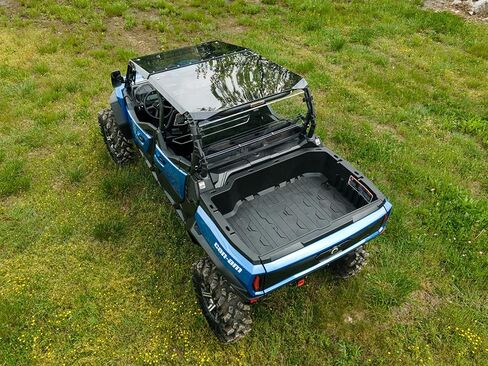 SuperATV Dark Tinted UTV Roof for 2019+ Can-Am Maverick Sport 1000R DPS MAX | 1/4" Polycarbonate | Sealed Edges to Prevent Leaking | Can Am Roof Offers Full Visibility and Awareness | USA Made in Saudi Arabia