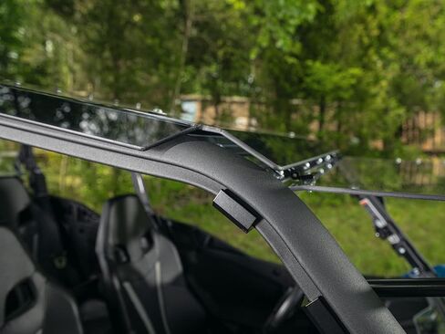 SuperATV Dark Tinted UTV Roof for 2019+ Can-Am Maverick Sport 1000R DPS MAX | 1/4" Polycarbonate | Sealed Edges to Prevent Leaking | Can Am Roof Offers Full Visibility and Awareness | USA Made in Saudi Arabia