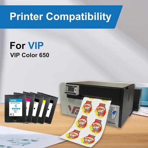 QUEENPRINT VIP VP600 Compatible Ink Cartridges Replacement for VP600 High Yield 65000 Pages Color 600 (5 Pack) in Saudi Arabia