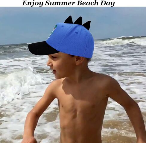 لطيف المطرز T-Rex Dinosaur Cap Cap Kids Trucker Hat القبعة القابلة للتعديل المضحكة قبعة Snapback للبنين الفتيات العمر 3-8 in Kuwait