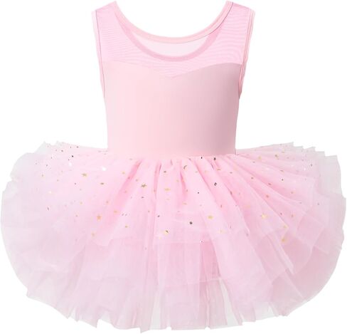 KARETT Ballet Leotards for Girls 1-7Years with Snap and Sparkly Princess Tutu Skirt Ballerina Dress in Saudi Arabia