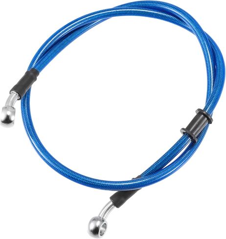 X AutoHaux 35.43 "طول 10 مم معرف دراجة نارية خط الفرامل الهيدروليكي خط خرطوم خرطوم أنبوب من الفولاذ المقاوم للصدأ من الفولاذ المقاوم للصدأ لدراجات ATV Motocross الرياضية الأزرق in Saudi Arabia