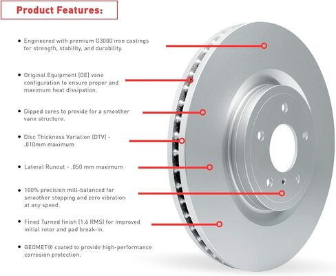 شركة الاحتكاك الديناميكي الخلفية Hi-Carbon Alloy Rotor (1) 900-74027 لعام 2005-2010 فولكس واجن بورا ، 2005-2010 فولكس واجن جيتا ، 2006-2009 فولكس واجن رابيت ، 2008-2010 أودي A3 ، 2009 فولكسوينت جيتا in Saudi Arabia