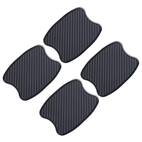 Tangsen 4pcs Universal 3D Carbon Fiber Texture Automotive Door Cup Handle Grans Paint Grotector Cover Scratch Non-Marking TPU ملصق PAD (M) in Saudi Arabia
