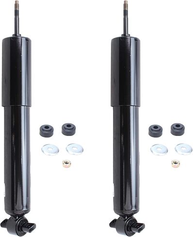 Detroit Axle - RWD Front 2pc Shock Absorbers for 99-06 Silverado Sierra 1500 GMC Chevy [w/o Electronic Suspension], 2 Shock Absorbers Assembly 1999 2000 2001 2002 2003 2004 2005 2006 Replacement in Kuwait