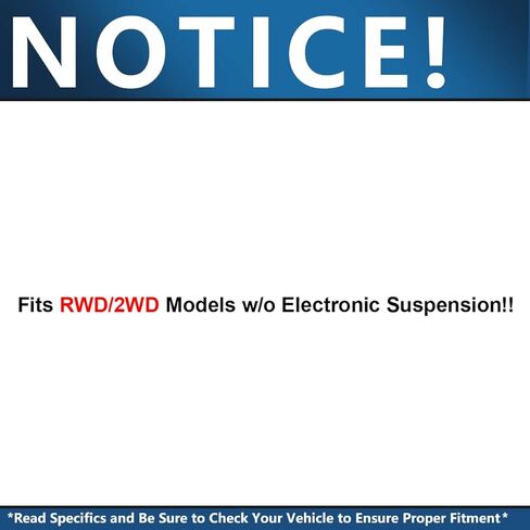 Detroit Axle - RWD Front 2pc Shock Absorbers for 99-06 Silverado Sierra 1500 GMC Chevy [w/o Electronic Suspension], 2 Shock Absorbers Assembly 1999 2000 2001 2002 2003 2004 2005 2006 Replacement in Kuwait
