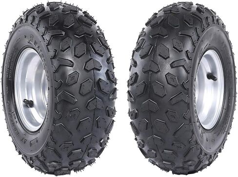 145/70-6 ATV Go Kart Quad Tires and Rims | 4PR Wheels (Set of 2) in Kuwait