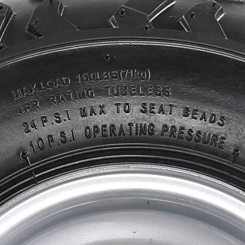145/70-6 ATV Go Kart Quad Tires and Rims | 4PR Wheels (Set of 2) in Kuwait