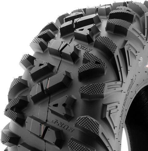 Pair of 2 SunF Power.I All-terrain ATV UTV Off Road Tires 28x11-12 28x11x12,6 PR Tubeless A033 in Kuwait