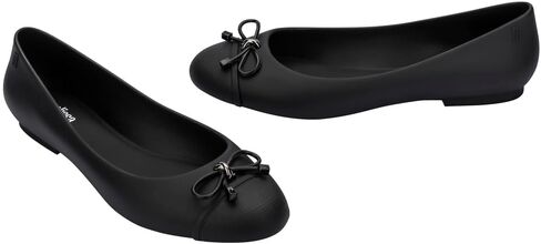 حذاء ميليسا دول V جيلي مسطح للنساء - حذاء باليه ناعم ومرن للنساء، مزين بفيونكة، حذاء جيلي سهل الارتداء ومغلق من الأمام in Kuwait