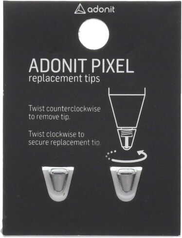 Adonit Pixel (Black) Creative Stylus Pressure Sensitivity Pencil, Point Tip, Palm Rejection, Shortcut Buttons Pen Compatible with iPad/iPad Pro/iPad Air/iPad Mini, iPhone 13/13 Pro/Pro Max/12/11/X/XR in Kuwait