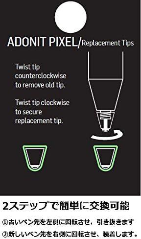 Adonit Pixel (Black) Creative Stylus Pressure Sensitivity Pencil, Point Tip, Palm Rejection, Shortcut Buttons Pen Compatible with iPad/iPad Pro/iPad Air/iPad Mini, iPhone 13/13 Pro/Pro Max/12/11/X/XR in Kuwait