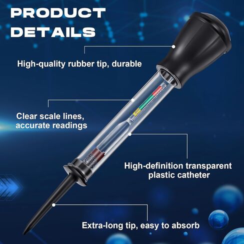 Kingdder 2 Pack Golf Cart Battery Hydrometer Golf Cart Deep Cycle Battery Hydrometer Tester Testing Tool Professional Acid Density Test Tool for Fast Detection for RV/Ship in Saudi Arabia