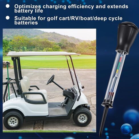 Kingdder 2 Pack Golf Cart Battery Hydrometer Golf Cart Deep Cycle Battery Hydrometer Tester Testing Tool Professional Acid Density Test Tool for Fast Detection for RV/Ship in Saudi Arabia