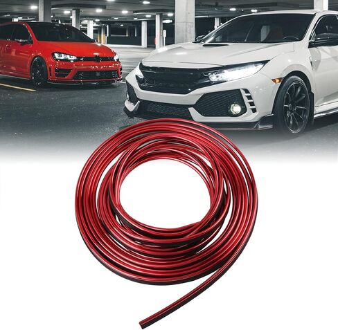 X AUTOHAUX 5m Blue Chrome Decorative Line Car Interior Gap Door Edge Trim Strip in Saudi Arabia