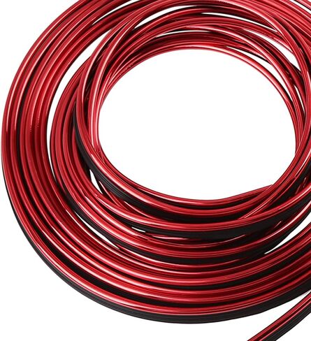 X AUTOHAUX 5m Blue Chrome Decorative Line Car Interior Gap Door Edge Trim Strip in Saudi Arabia