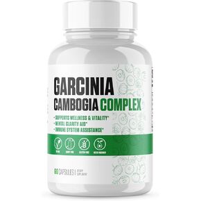 Garcinia Cambogia Extra Strength | #1 New Garcinia Cambogia Supplement Plus Potassium Chloride, Calcium Carbonate & Chromium Amino Acid | Increase Energy & Stamina - 60 Vegan Capsules in Kuwait