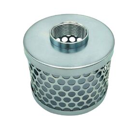 Round Hole Suction Strainers for Pump, Plated Steel (2")