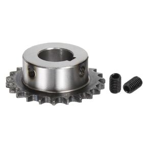 uxcell ISO/DIN 06B-1 Roller Chain Sprocket B Type 25mm Bore, 3/8" Pitch, A3-Steel Single Strand Roller Sprocket Hardened 23 Tooth