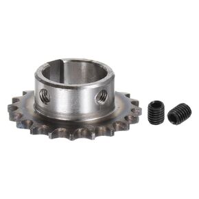 uxcell ISO/DIN 06B-1 Roller Chain Sprocket B Type 30mm Bore, 3/8" Pitch, A3-Steel Single Strand Roller Sprocket Hardened 20 Tooth
