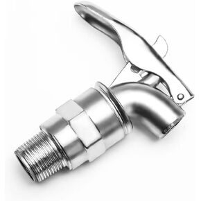 3/4" Self Closing Barrel & Drum Faucet for 55 Gallon Drums,Faucet Oil Drum Cock,Zinc Alloy Body