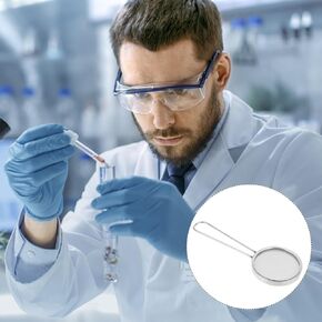 Cell Strainer Mesh Stainless Steel Cell Strainer, Standard Test Sieve with Handle, Cell Filter Standard Test Sieve for Laboratory 100um Strainer Stainless Steel Colander