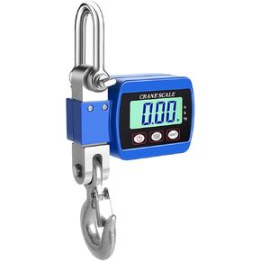 Hanging Scale, Hancaner Digital Crane Scale 1000lbs, Heavy Duty Crane Scale 500Kg LCD Backlight with 3 Unit Change/Tare/Zero for Construction Factory Building Hunting