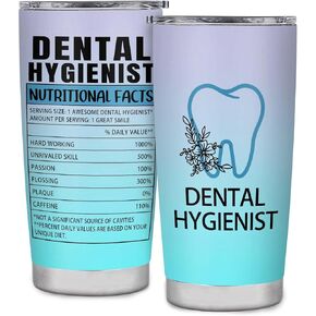 Dental Hygienist Gift Tumbler 20oz, Dental Hygienist Gifts for Women, Dental Hygienist Graduation Gift, Dental Hygienist Appreciation Gifts, Dental Hygiene Gifts