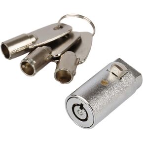 Vending Machine Lock,7 Pins Cylinder Lock with Tubular Universal Key for Soda Vending Machine,Coke Snack Machine,Coffee Maker,Candy Machine (3pcs Key) - 1 Set