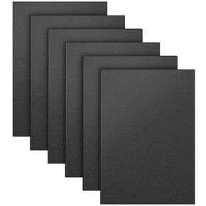 6 Pack White ABS Plastic Sheet 12" x 16" x 0.06",Moldable Than Acrylic Sheet，Great for DIY Projects, High Tensile and Impact Strength Plastic-White