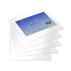 HTVRONT Clear Plastic Sheets - 11x14"x 0.04" PET Plastic Sheet Shatterproof PET Sheets, Lightweight Plexiglass Sheet Glass Alternative for Picture Frame, Event Signs, DIY Projects (10 Pack)