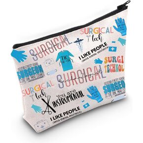 TSOTMO Surgical Gift Surgical Tech Gift Surgeon Surgery Gift Surgical Tech Zipper Pouch For Doctor Nurse Medical Graduation Gift (Surgical Tech)