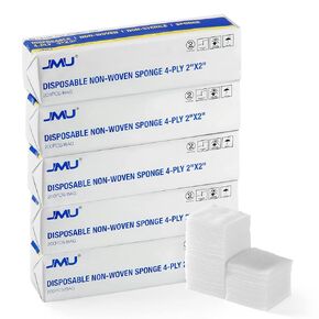 800 Gauze Pads 4x4,JMU Non Woven Sponges 4-Ply Non-Sterile Guaze All Purpose Gauze Sponges