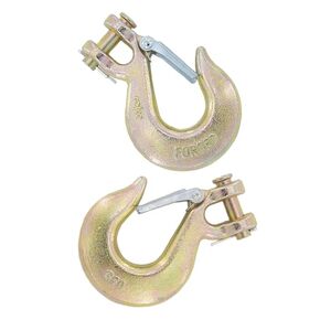 12 Pack Chain Hooks with Safety Latch, 1/4 Inch Safety Chain Hooks,Heavy Duty Forged G70 Clevis Slip Hook Trailer Truck Transport Tow Hook,1/2in Opening,12,600 Lb Capacity