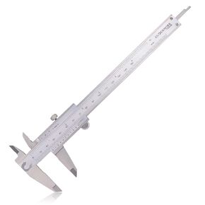 Vernier Caliper, DVLR-0605D 0-6 Inch/150 mm, Inch/Metric Conversion, Stainless Steel