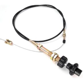 10FT Heavy Duty Vernier Adjustable Lock Cable, Part Number VCGTX10, Locking Adjustable Heavy Duty Vernier Control Cable, Black Knob…