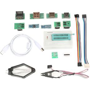 Fdit USB Universal Programmer Programmable Logic Circuits for TL866II Plus EEPROM FLASH 8051 AVR MCU GAL PIC with 10 Adapter