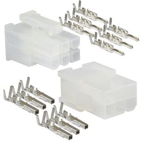 Molex 6 Circuit Wire Connector - 5 Complete Conn. w/Pins Mini-Fit Jr ™