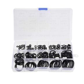 uxcell Silicone Rubber O-Ring Assortment Kit 225 Pieces 15 Sizes Metric VMQ Sealing Gasket Set, Red
