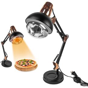 Heat Lamp for Food, Pretzel Warmer, Portable Catering Food Warmer for Buffet, Catering, Restaurant, Parties, Holidays and Entertaining, Concession Stand Supplies