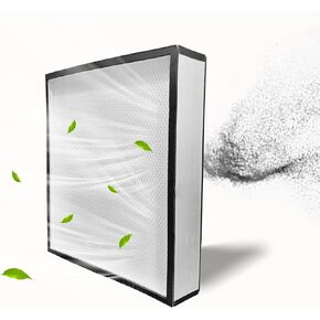 FFU,HEPA H14 Laminar Flow Hood Filter Replacement Kit 1 piece,Updated Fan Filter Unit compatible with Laminar Flow Hood 22.6" x 22.6",100/ISO level 5 cleanliness,Mushroom with Safety Lock
